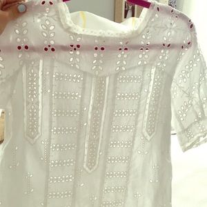 Maje Size 1 Eyelet Blouse